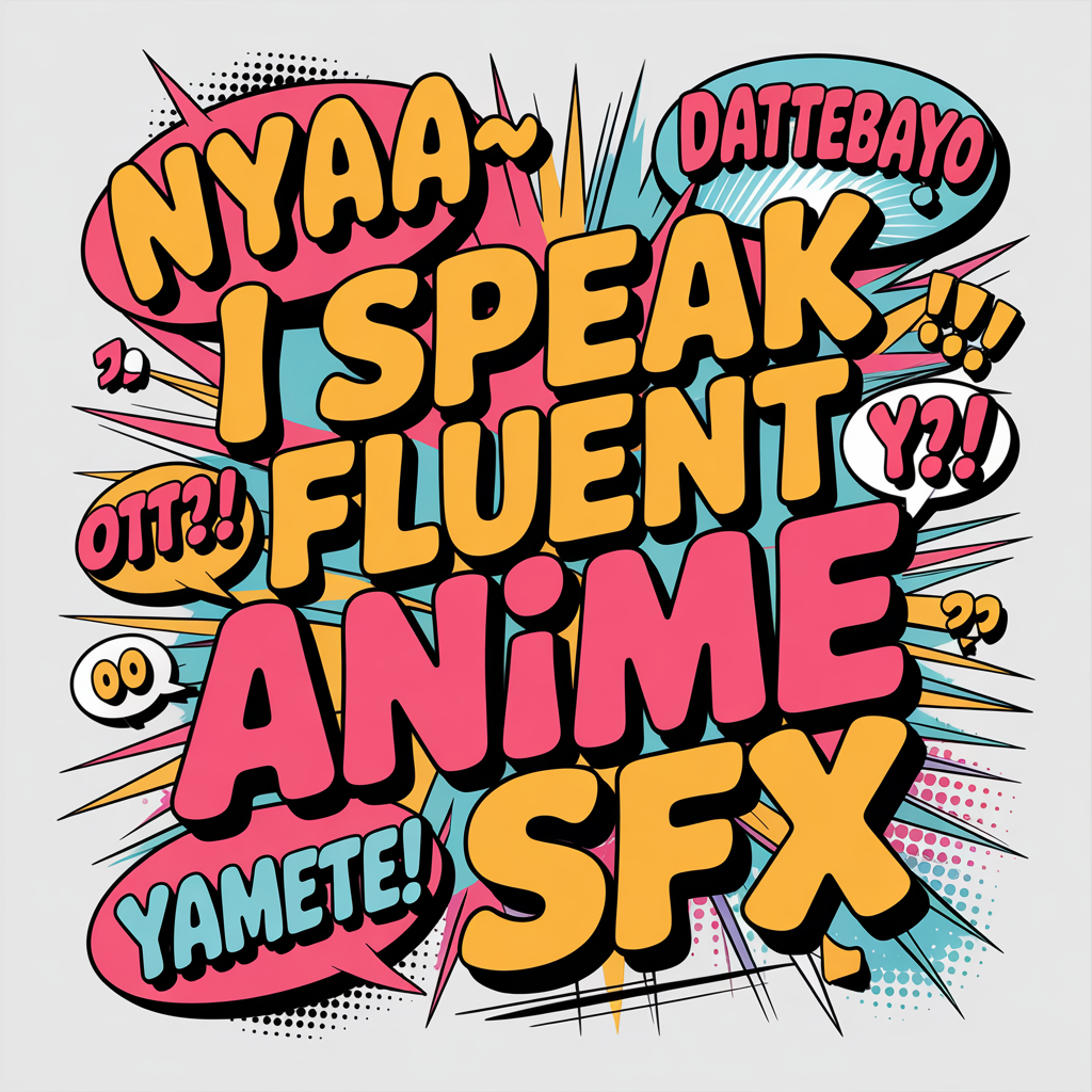 I Speak Fluent Anime SFX Unisex Supima T-shirt