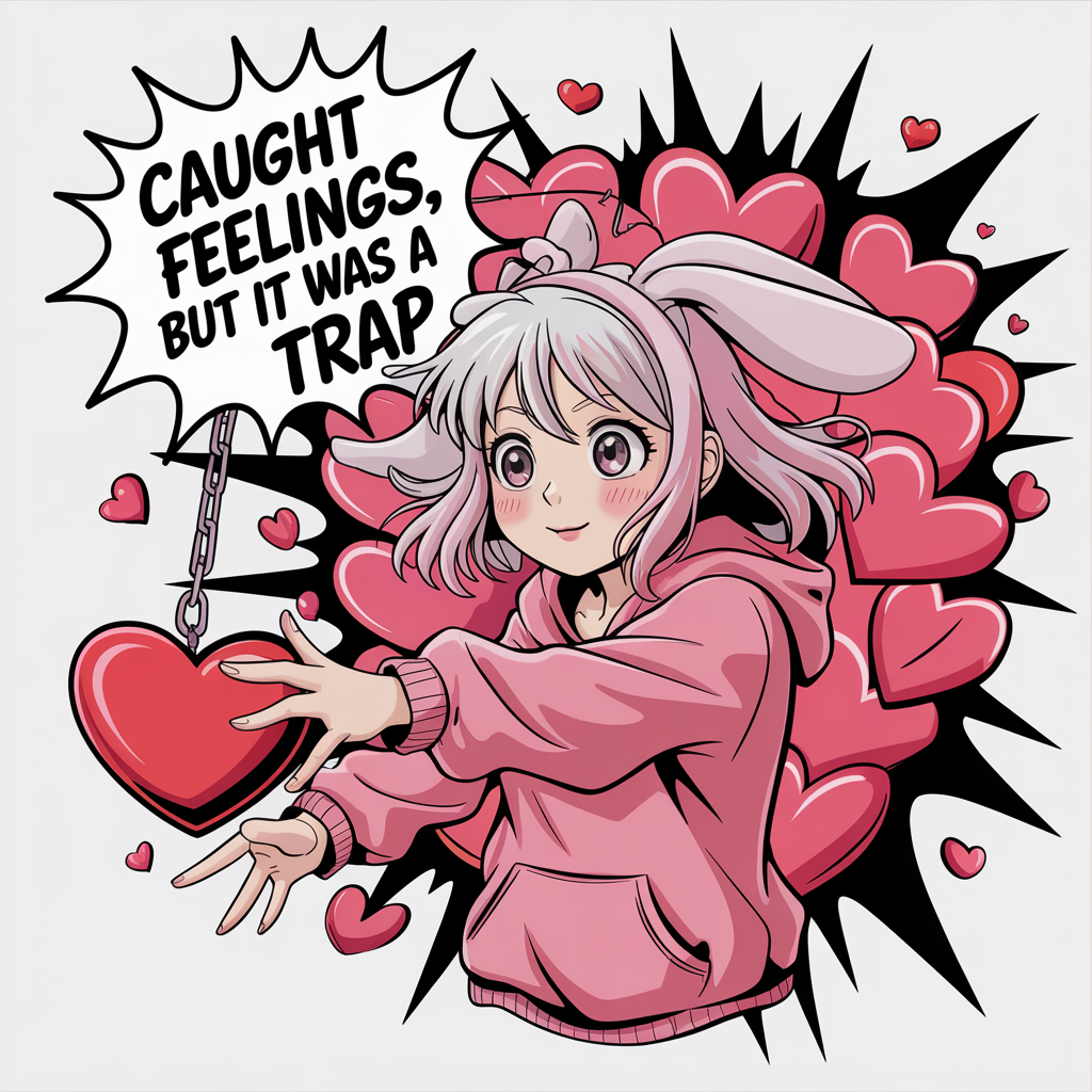 Caught Feelings But It Was A Trap (Female) Unisex Supima T-shirt