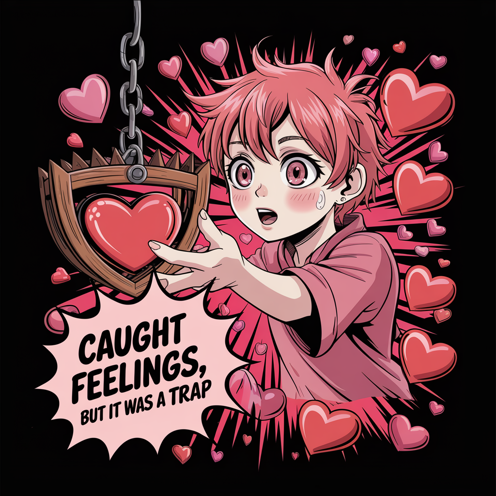 Caught Feelings But It Was A Trap (Male) Unisex Supima T-shirt