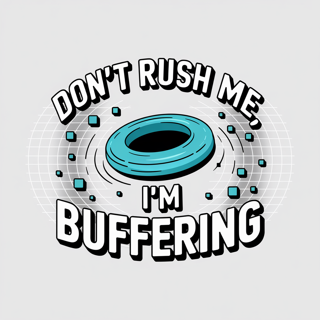 Don't Rush Me I'm Buffering Baseball Cap