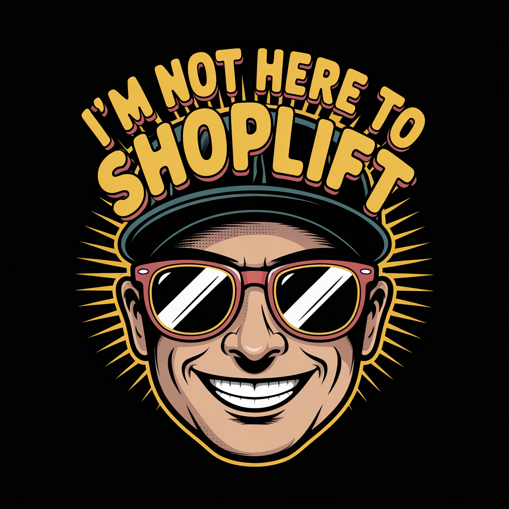 I'm Not Here To Shoplift Baseball Cap