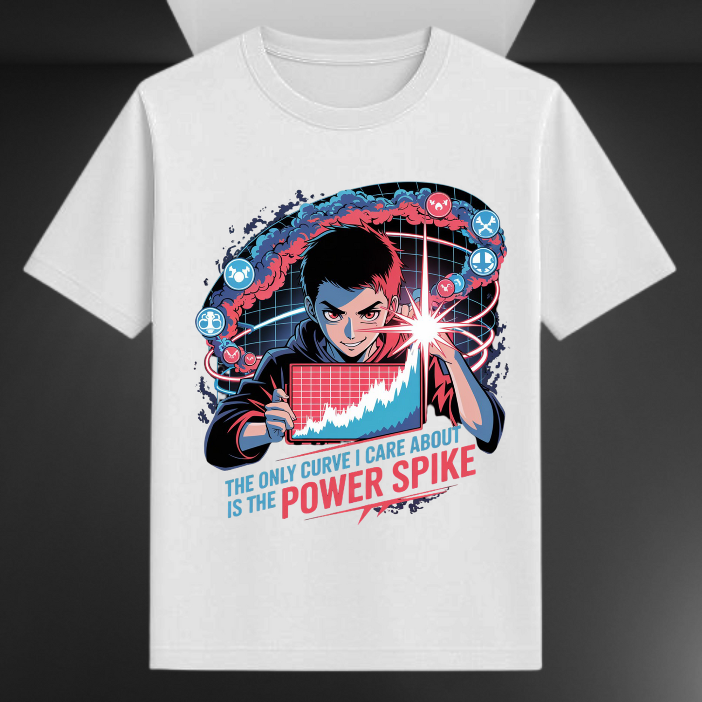 The Only Curve I Care About Is The Power Spike Unisex Supima T-shirt