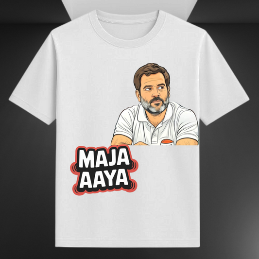 Maja Aaya Rahul Gandhi Political Unisex T-shirt
