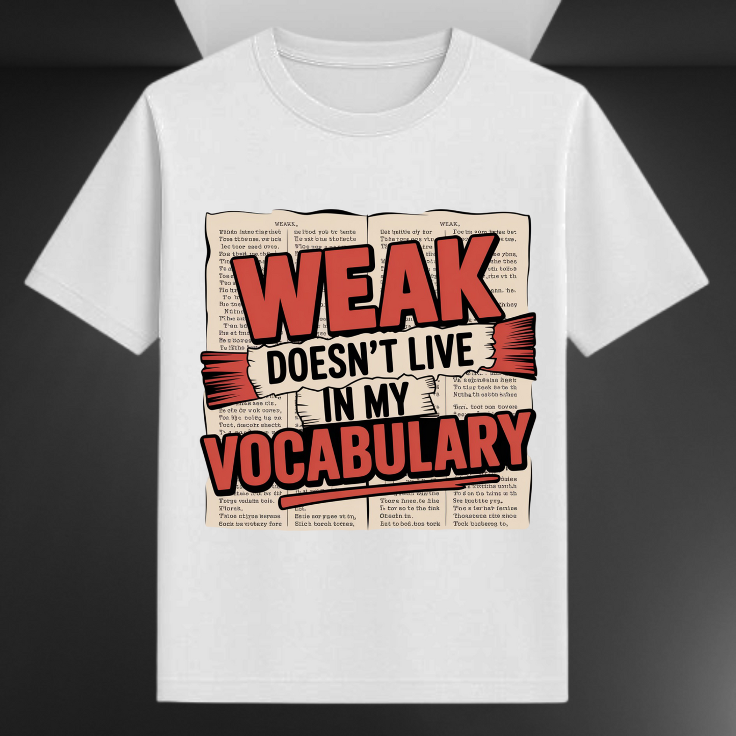 Weak Doesn't Live In My Vocabulary Unisex Supima T-shirt