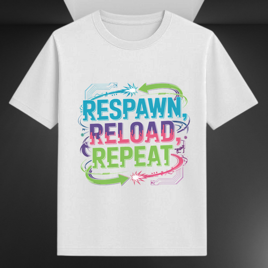 Respawn Reload Repeat Gamer Unisex T-shirt
