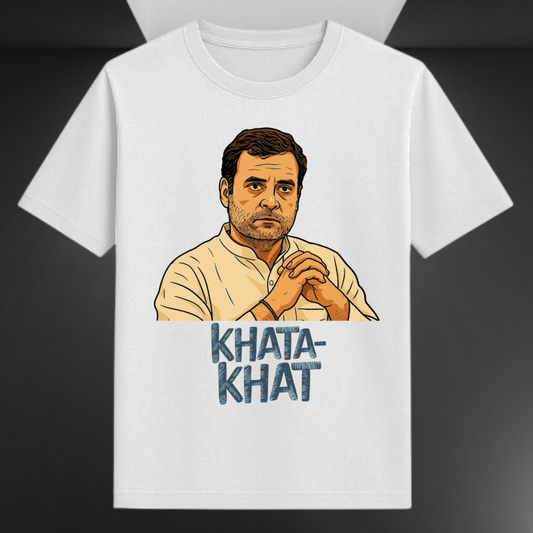 Khata Khat Rahul Gandhi Political Unisex T-shirt