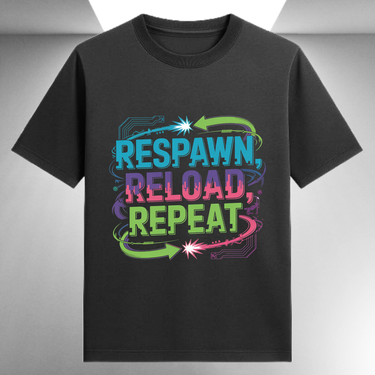 Respawn Reload Repeat Unisex Supima T-shirt
