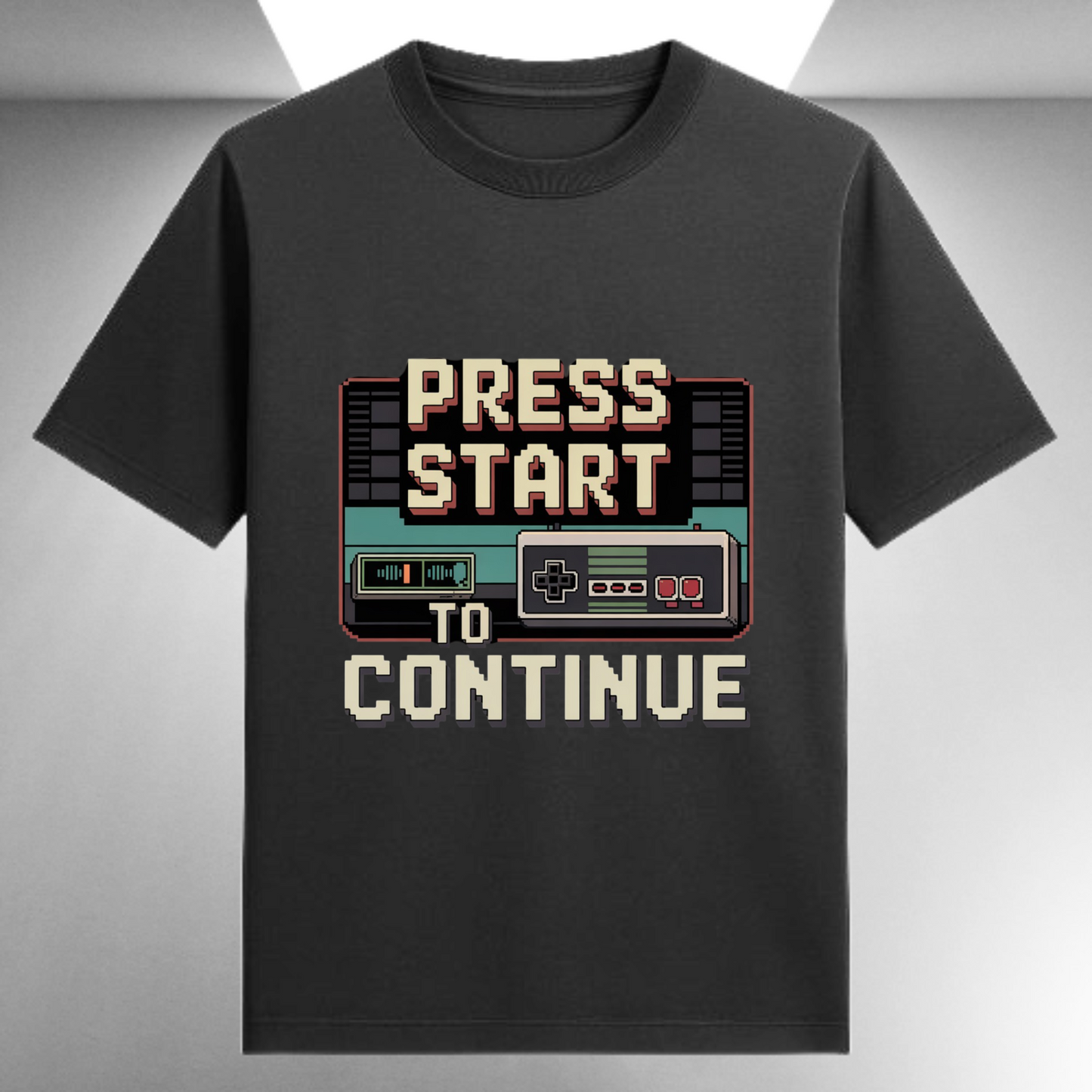 Press Start To Continue Unisex Supima T-shirt