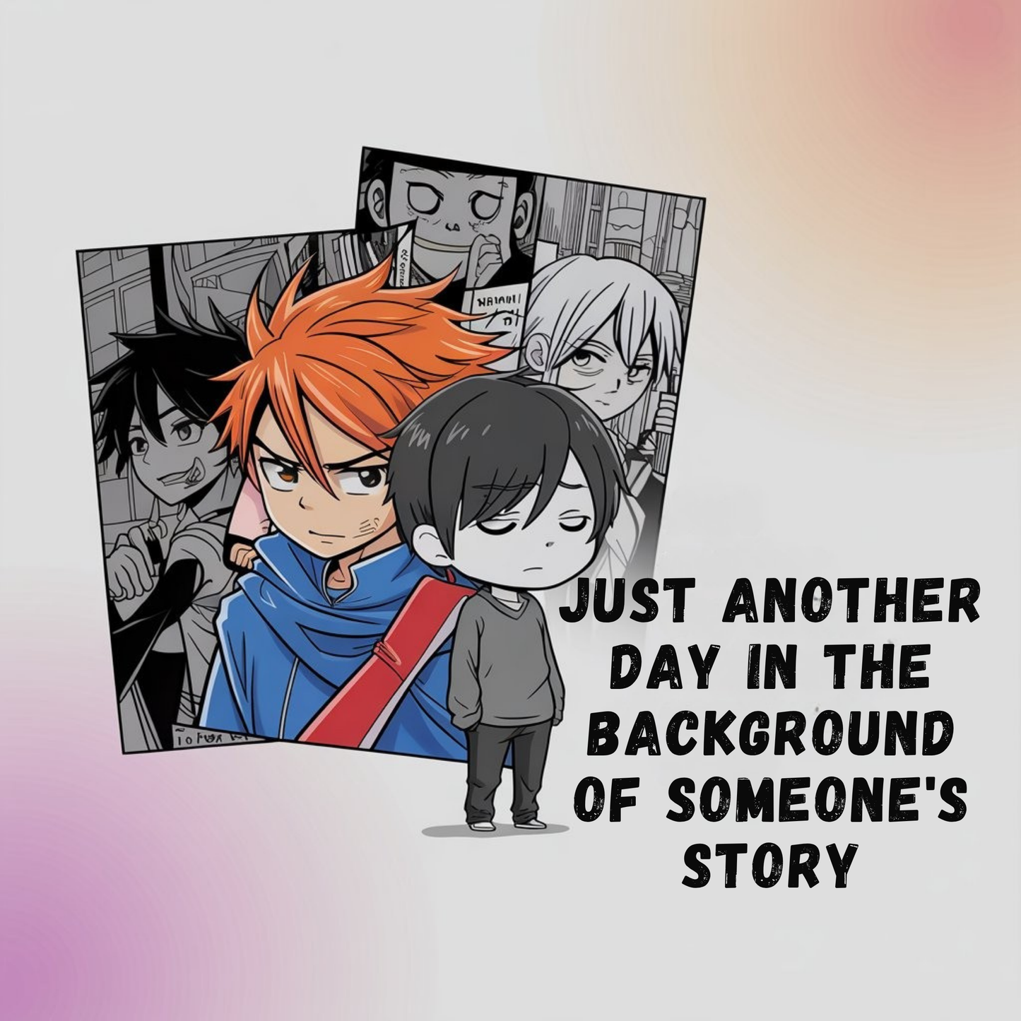 Just Another Day In The Background Of Someone's Story Unisex Supima T-shirt