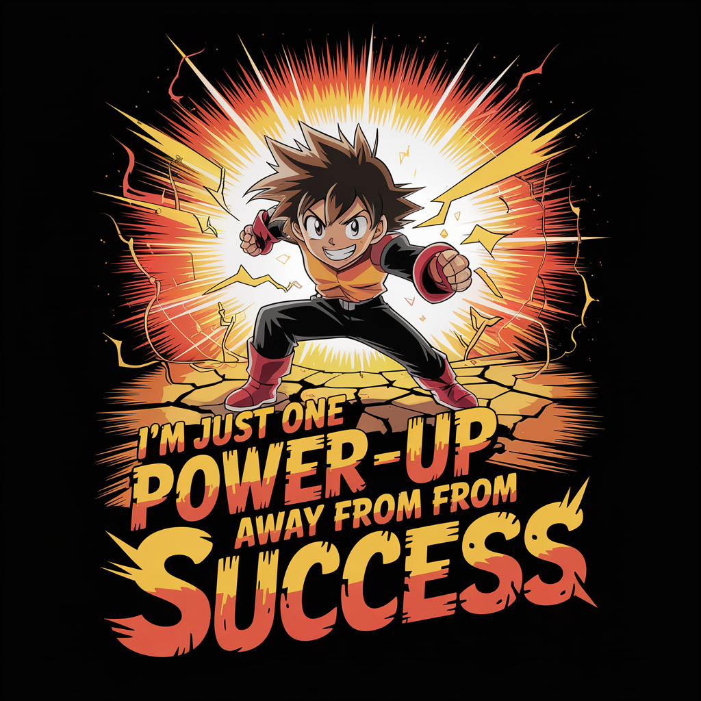 I'm Just One Power-Up Away From Success Unisex Supima T-shirt