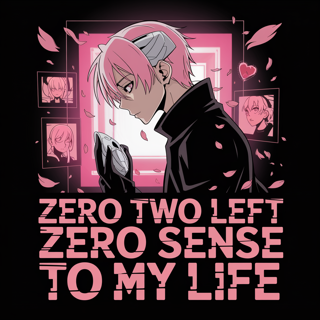 Zero Two Left Zero Sense To My Life (Male) Unisex Supima T-shirt