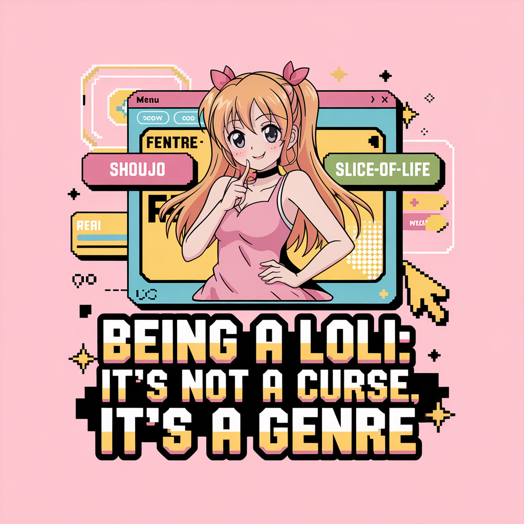 Being A Loli It's Not A Curse It's A Genre Unisex Supima T-shirt