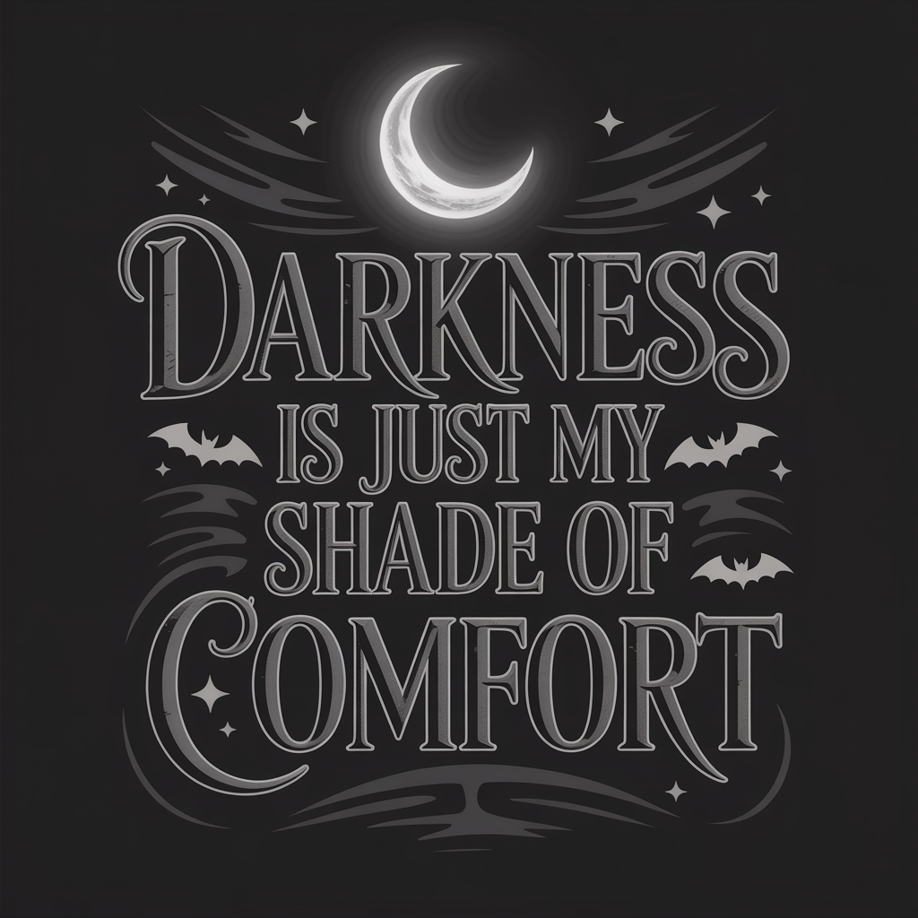 Darkness Is Just My Shade Of Comfort Unisex Supima T-shirt