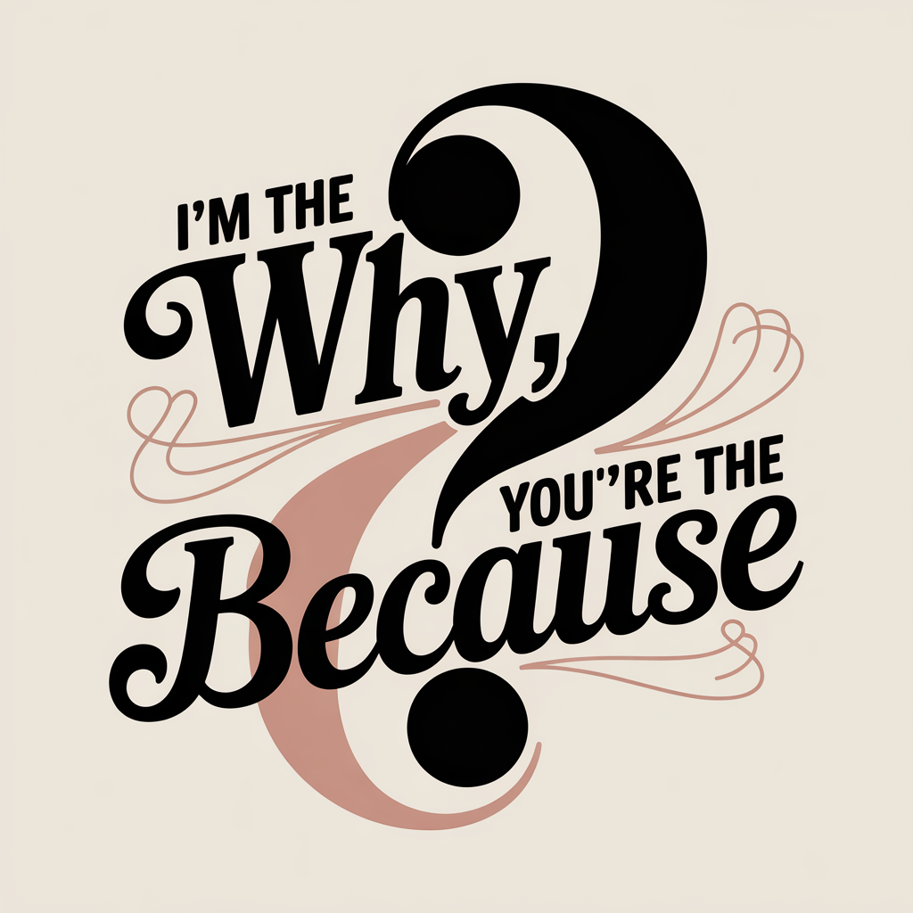 I'm The Why You are The Because Unisex Supima T-shirt