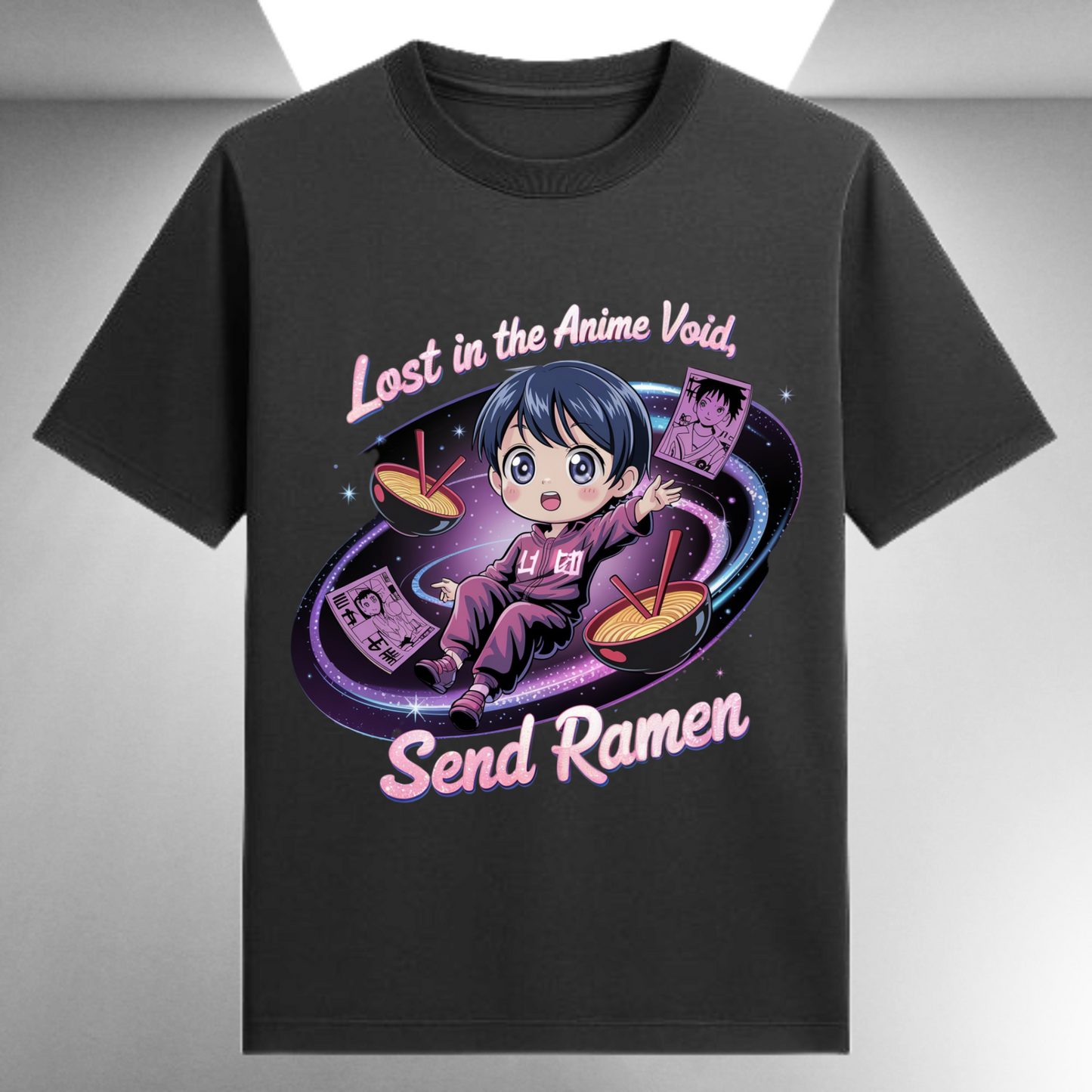 Lost In The Anime Void Send Ramen Unisex Supima T-shirt