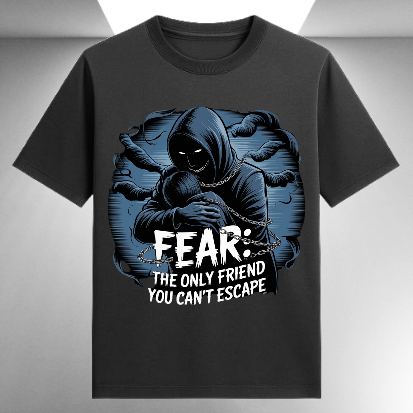 Fear The Only Friend You Can't Escape Unisex Supima T-shirt