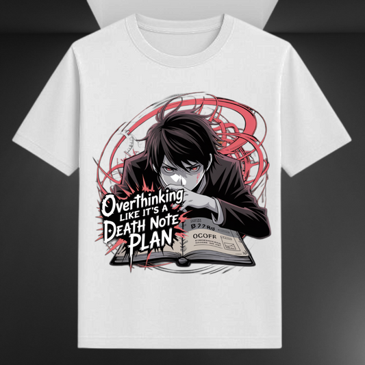 Overthinking Like It's A Death Note Plan Unisex Supima T-shirt - Whatwear
