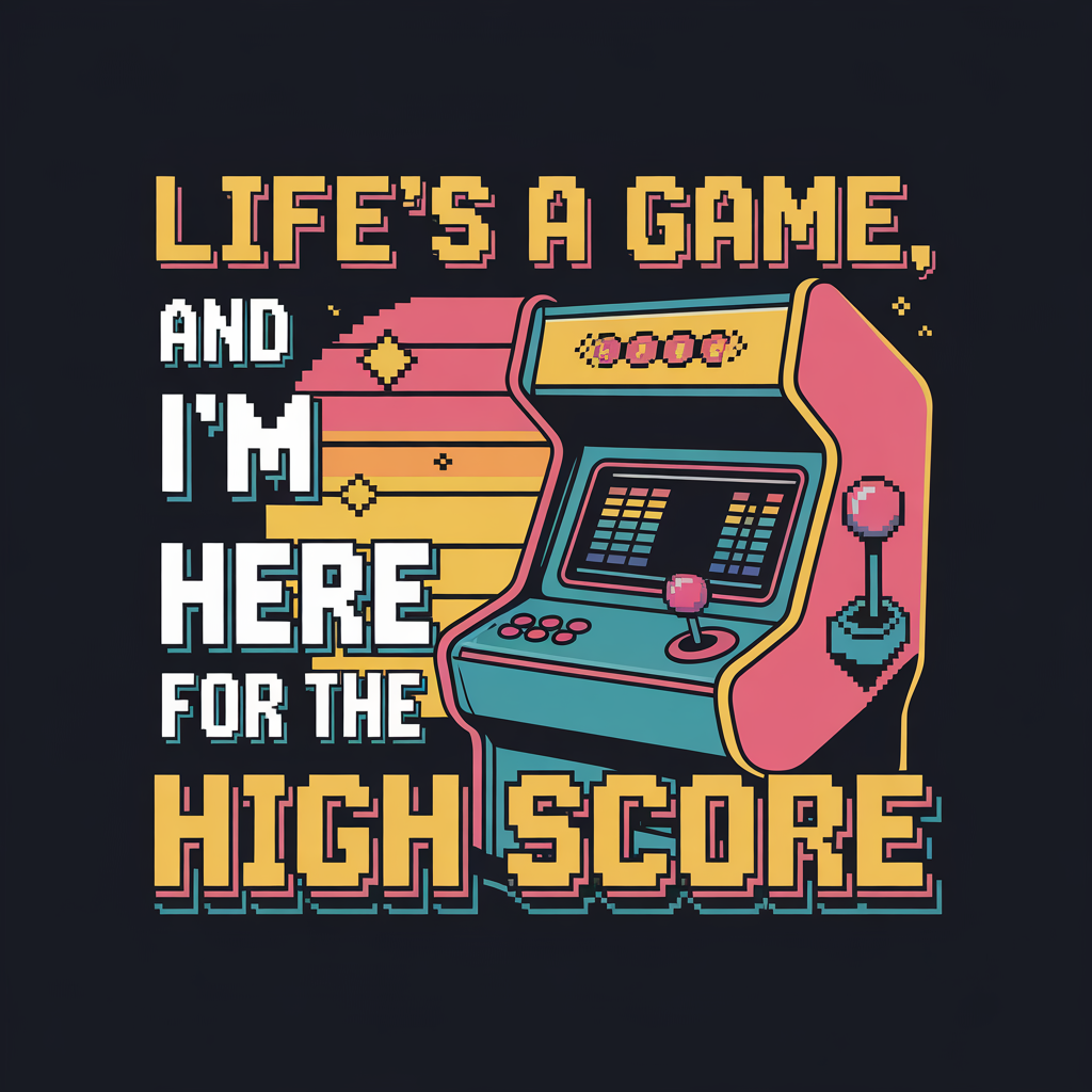 Life's A Game And I'm Here For The High Score Unisex Supima T-shirt
