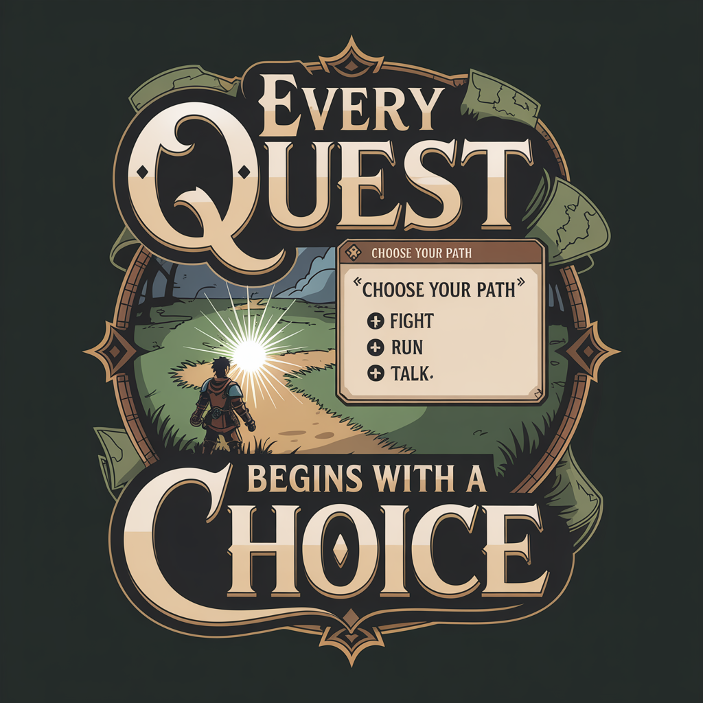 Every Quest Begins With A Choice Unisex Supima T-shirt
