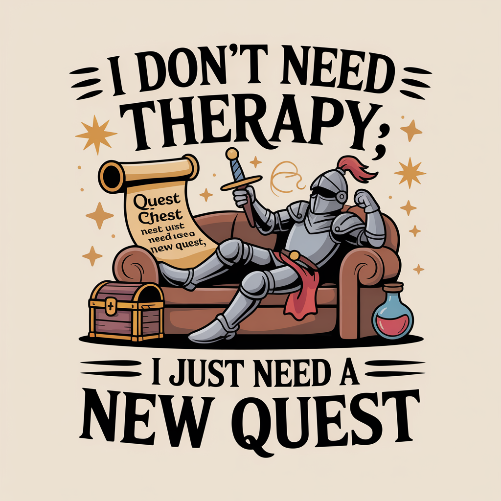 I Don't Need Therapy I Just Need A New Quest Unisex Supima T-shirt