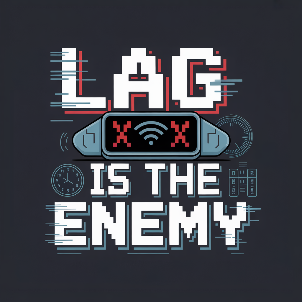 Lag Is The Enemy Unisex Supima T-shirt