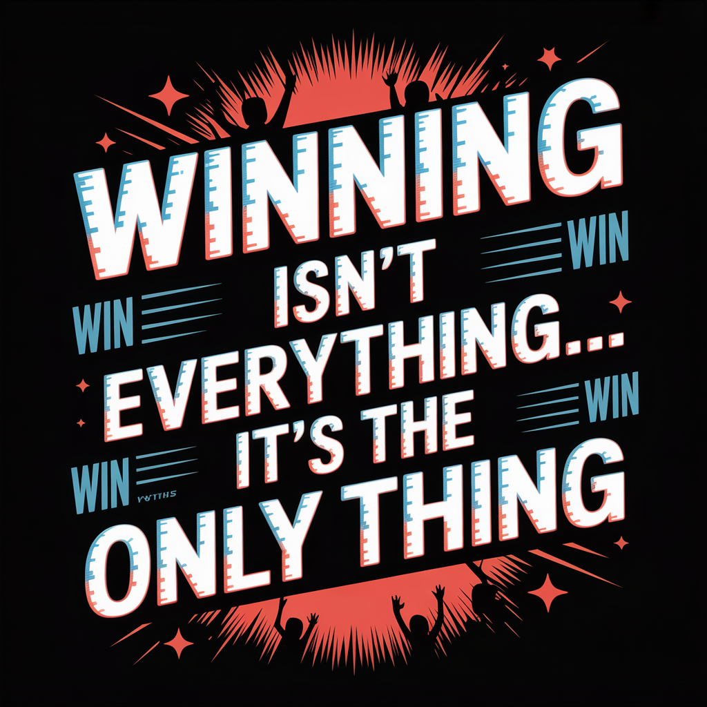 Winning Isn't Everything It's The Only Thing Unisex Supima T-shirt