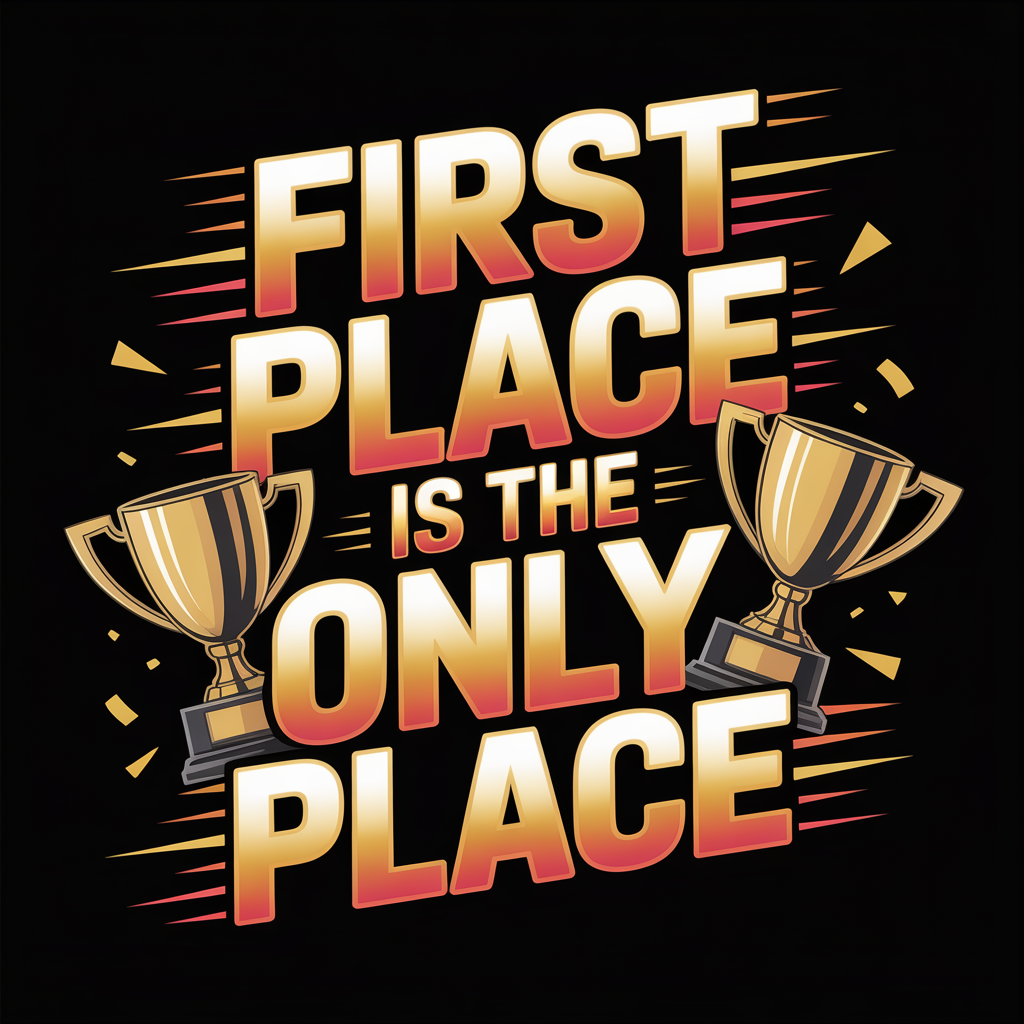 First Place Is The Only Place Unisex Supima T-shirt
