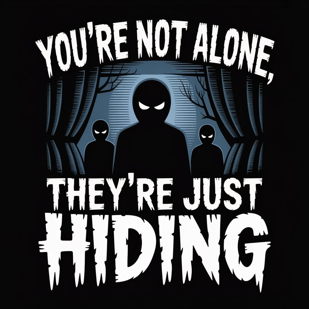 You're Not Alone They're Just Hiding Unisex Supima T-shirt