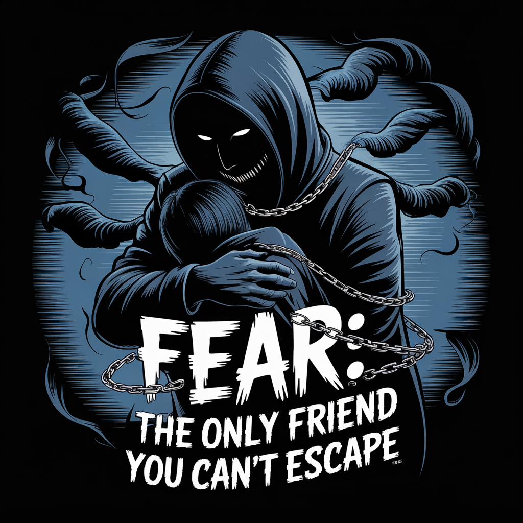 Fear The Only Friend You Can't Escape Unisex Supima T-shirt
