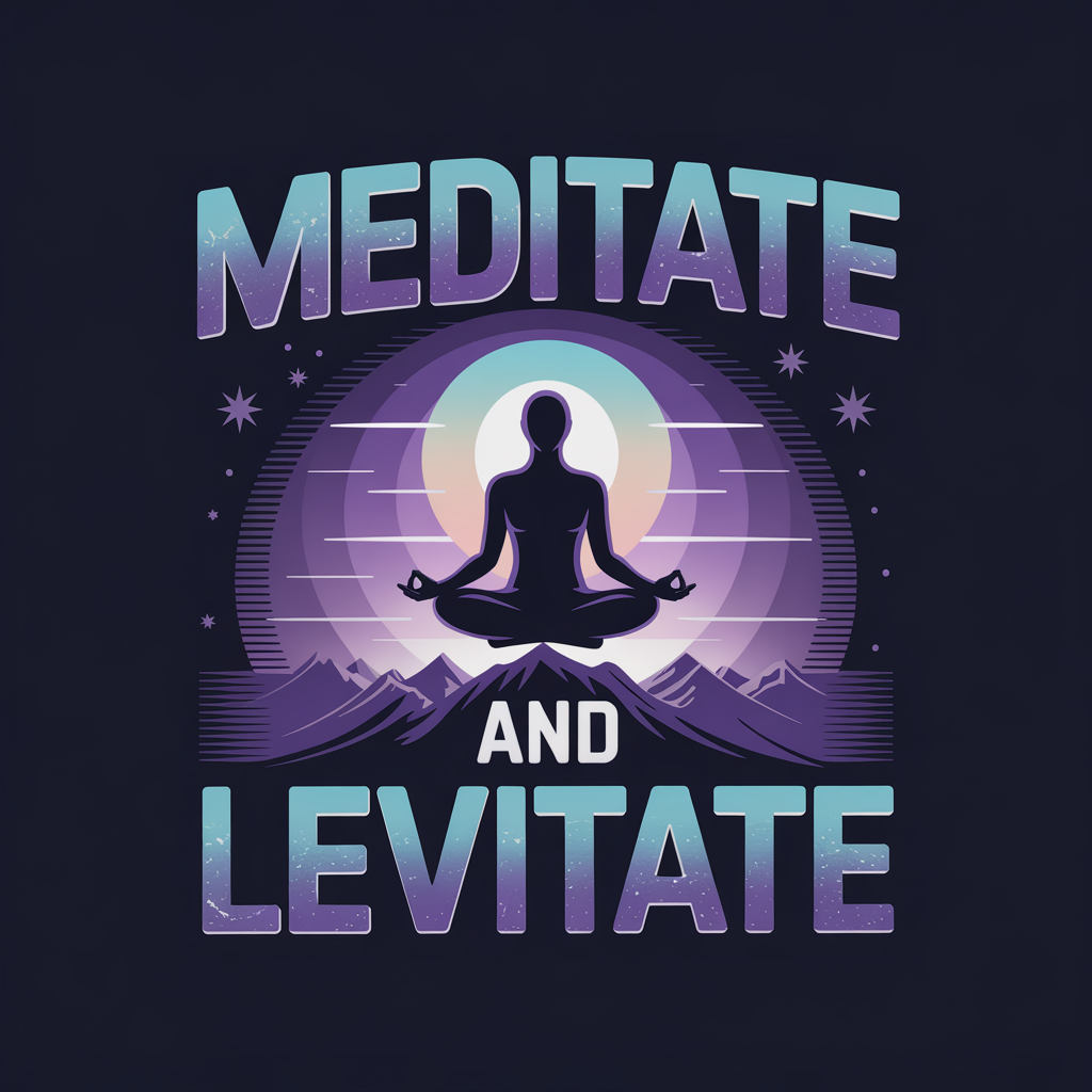 Meditate And Levitate Unisex Supima T-shirt