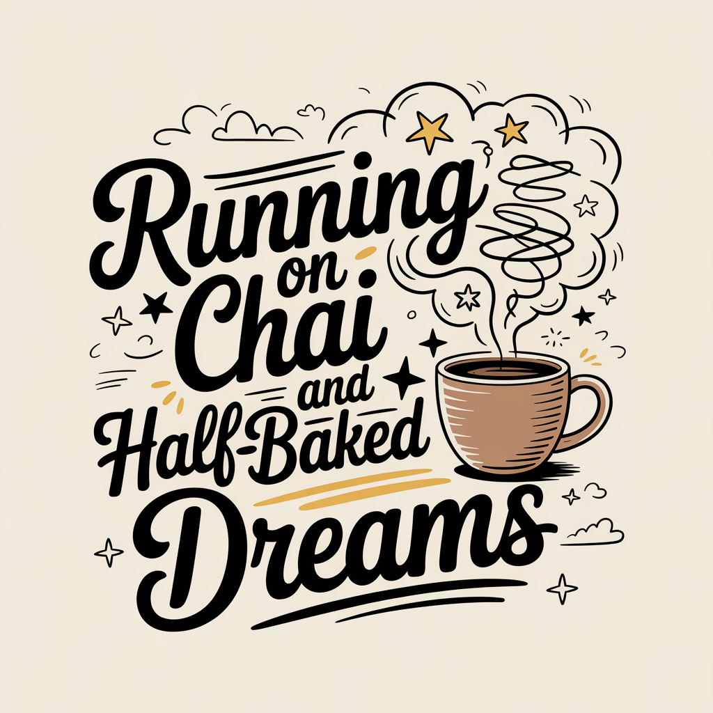 Running On Chai And Half-Baked Dreams Unisex Supima T-shirt