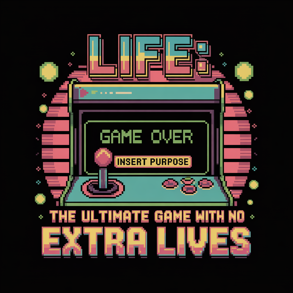 Life The Ultimate Game With No Extra Lives Unisex Supima T-shirt