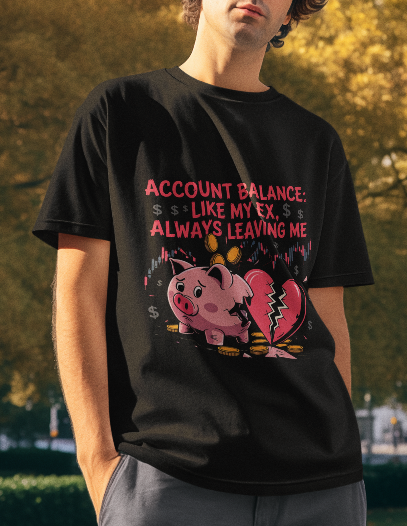 Account Balance Like My Ex Always Leaving me Unisex Supima T-shirt