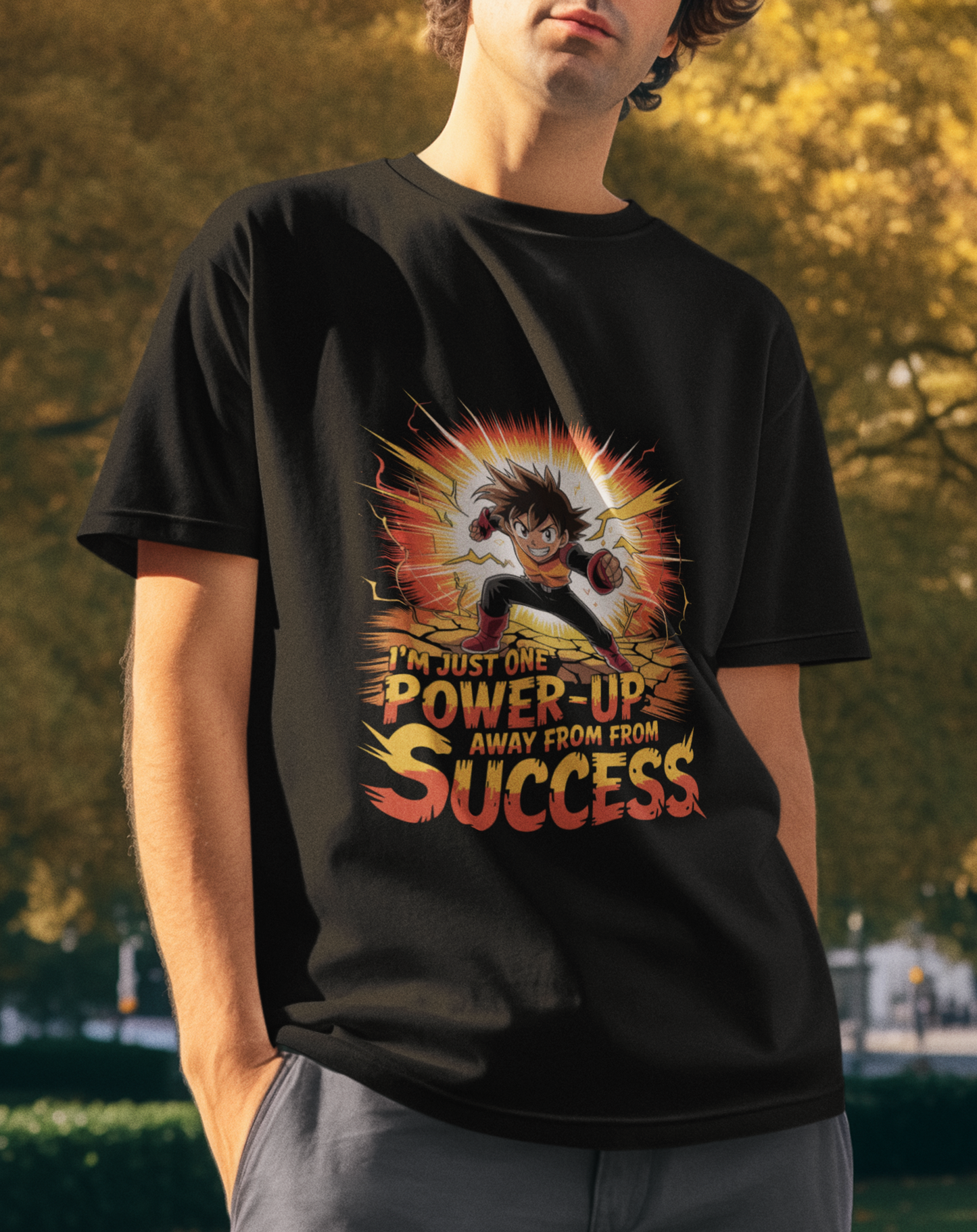 I'm Just One Power-Up Away From Success Unisex Supima T-shirt