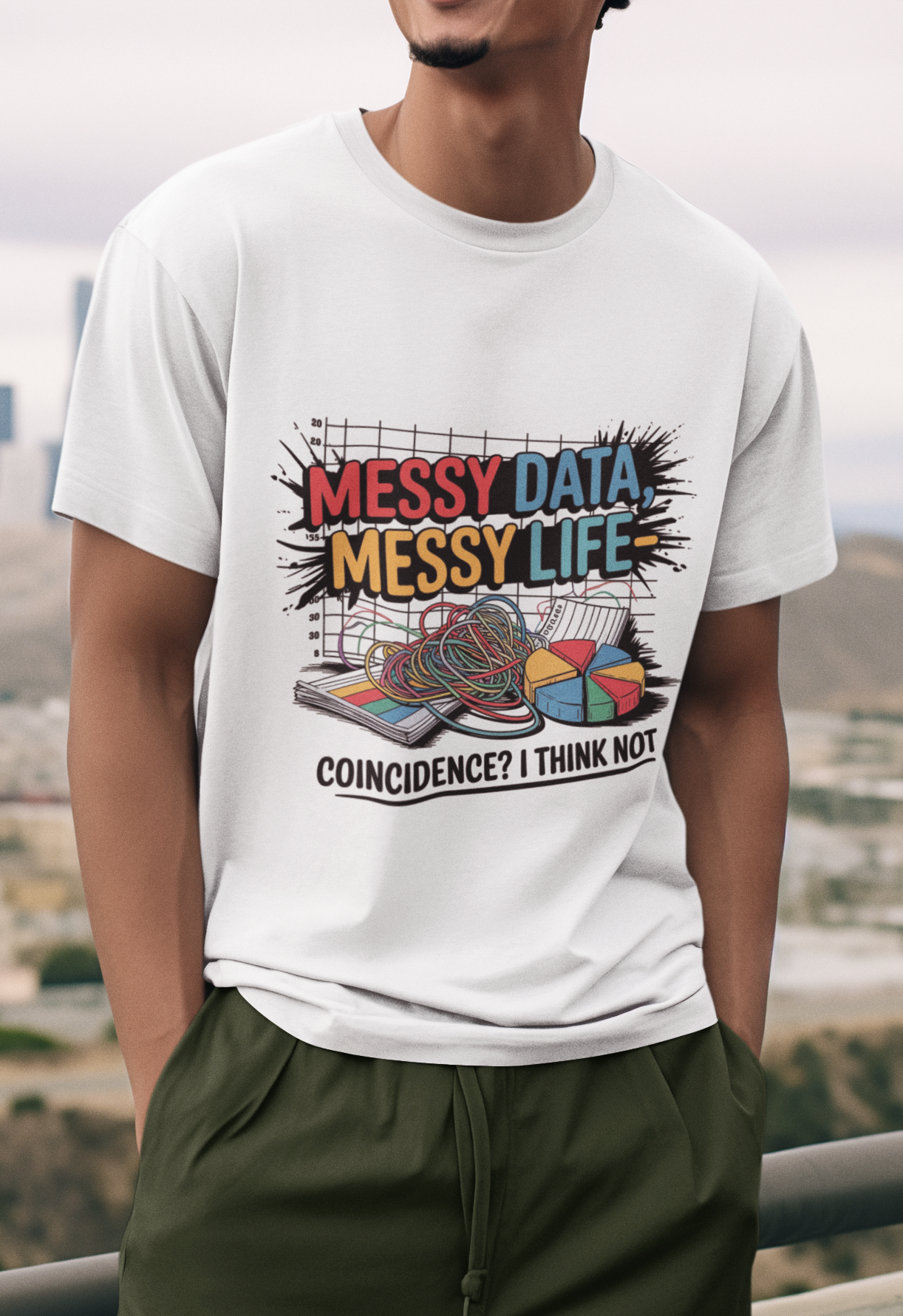 Messy Data Messy Life Unisex Supima T-shirt