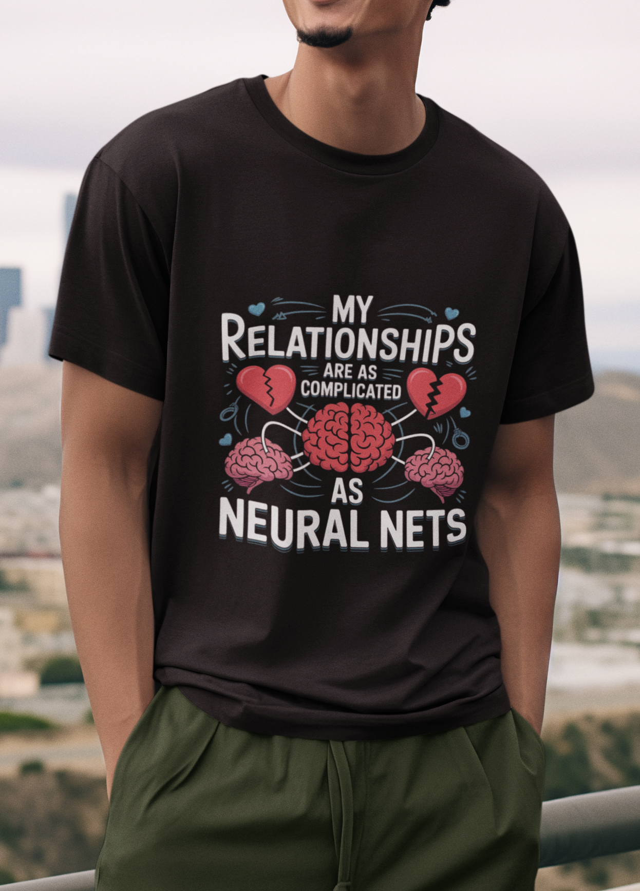 My Relationships Are As Complicated As Neural Nets Unisex Supima T-shirt