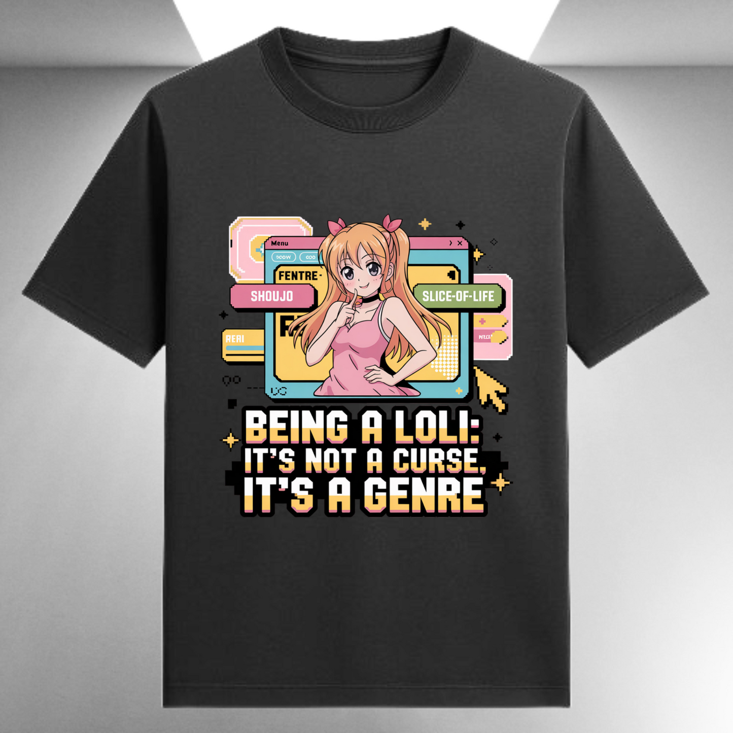 Being A Loli It's Not A Curse It's A Genre Unisex Supima T-shirt