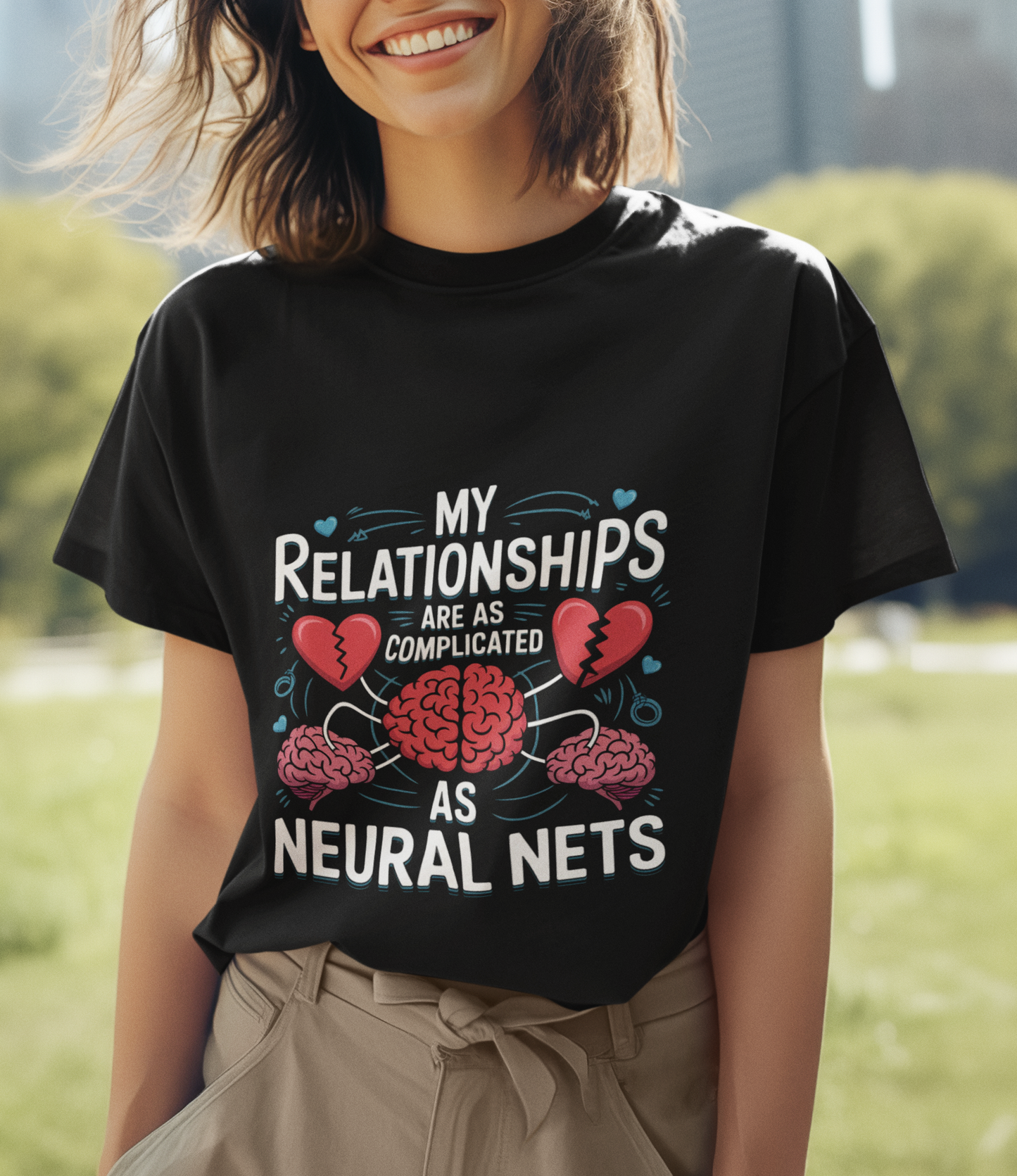 My Relationships Are As Complicated As Neural Nets Unisex Supima T-shirt