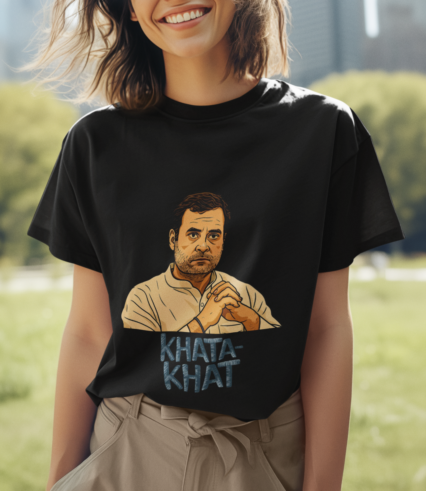 Khata Khat Rahul Gandhi Unisex Supima T-shirt