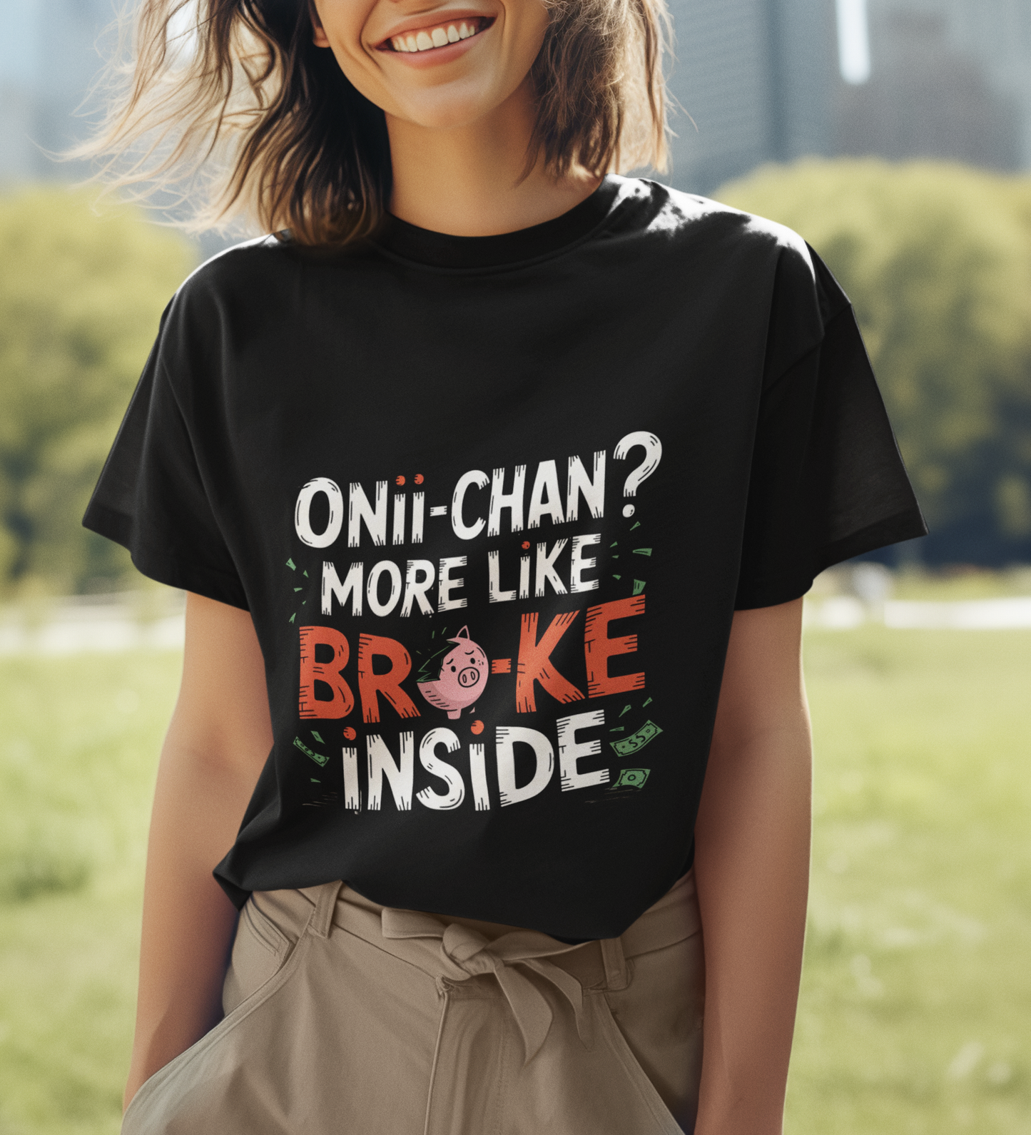 Onii-Chan More Like Broke Inside Unisex Supima T-shirt
