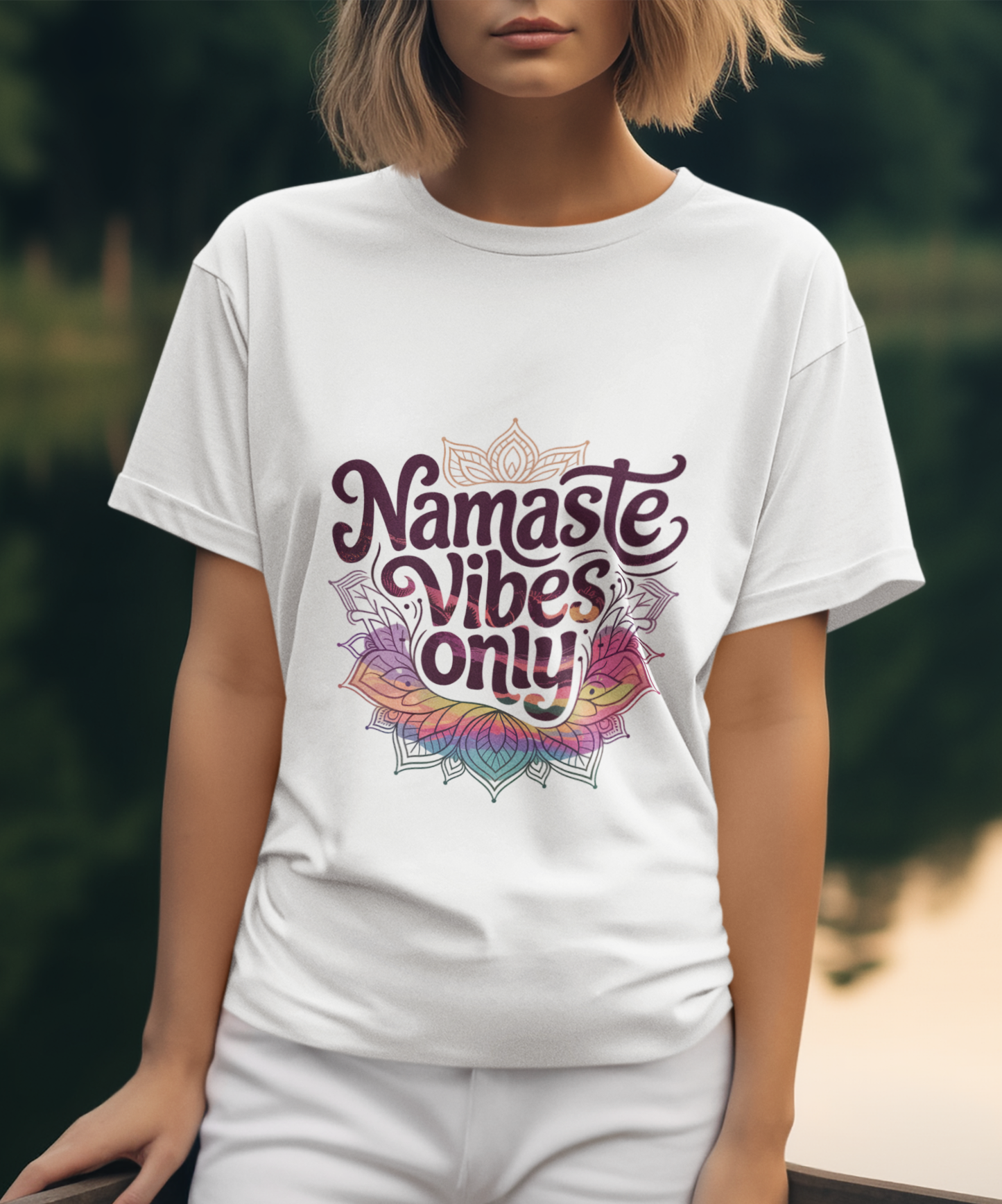 Namaste Vibes Only Unisex Supima T-shirt