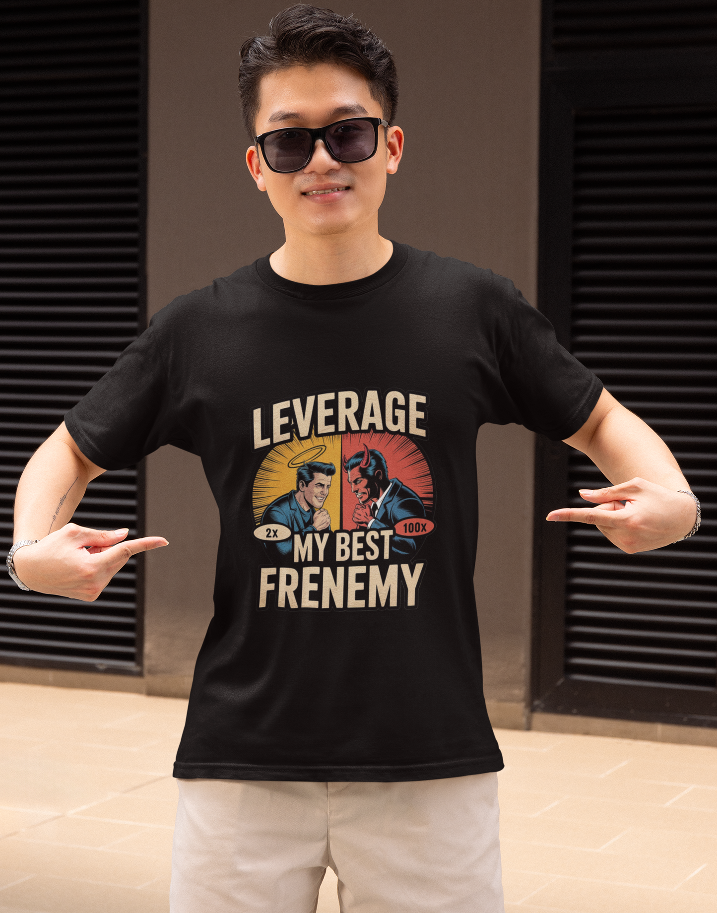 Leverage My Best Frenemy Unisex Supima T-shirt