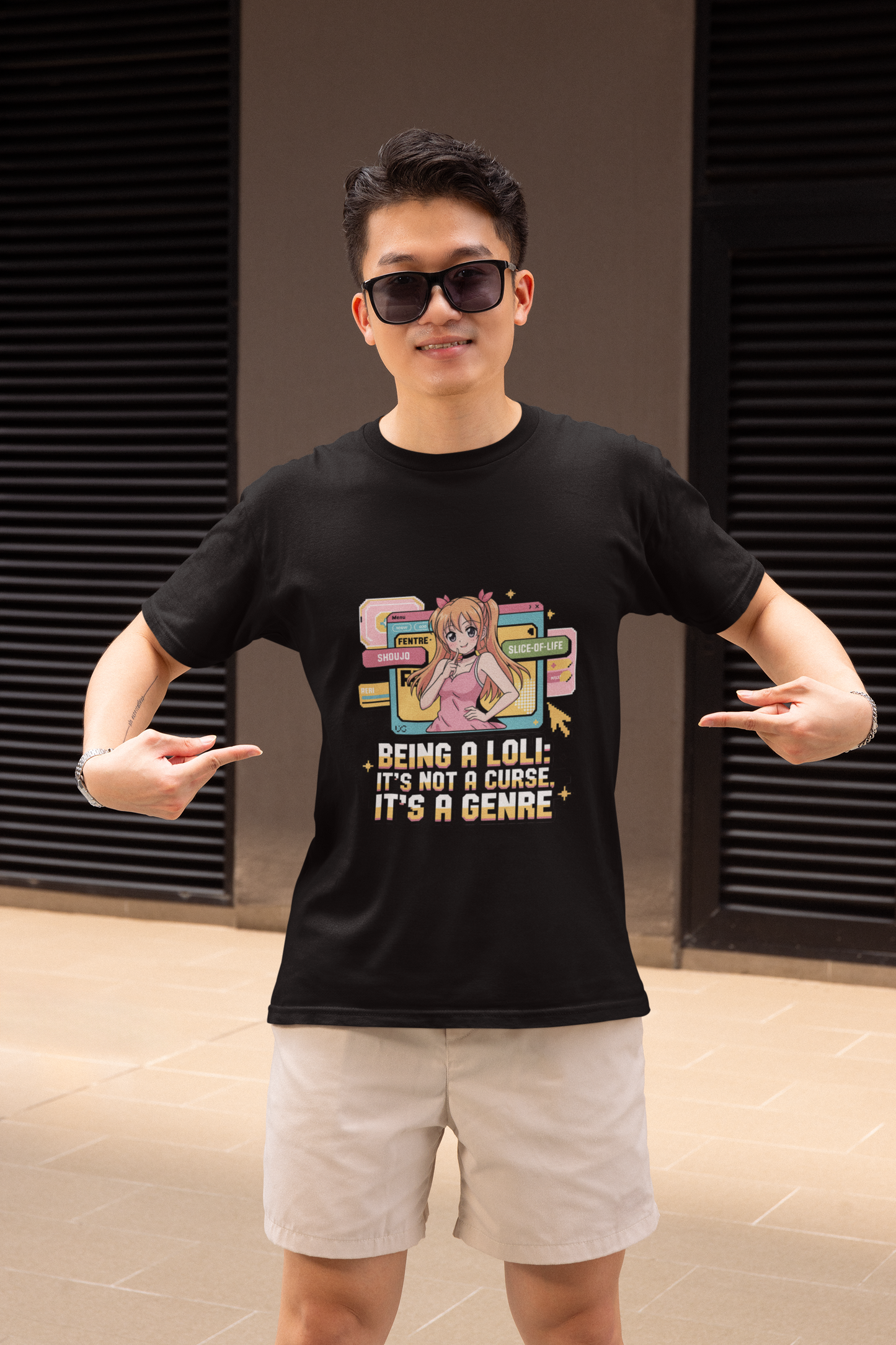 Being A Loli It's Not A Curse It's A Genre Unisex Supima T-shirt