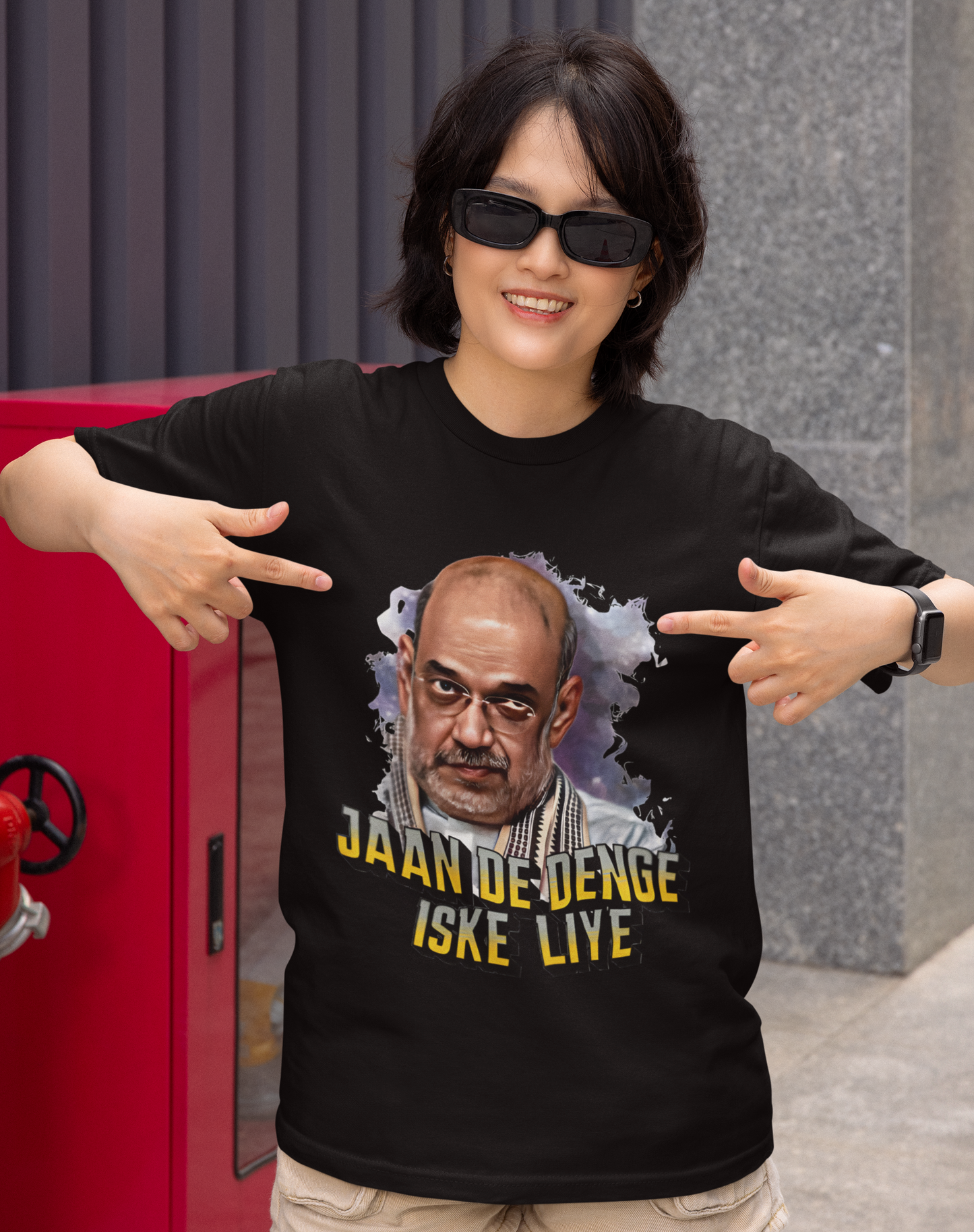 Jaan De Denge Iske Liye Amit Shah Unisex Supima T-shirt