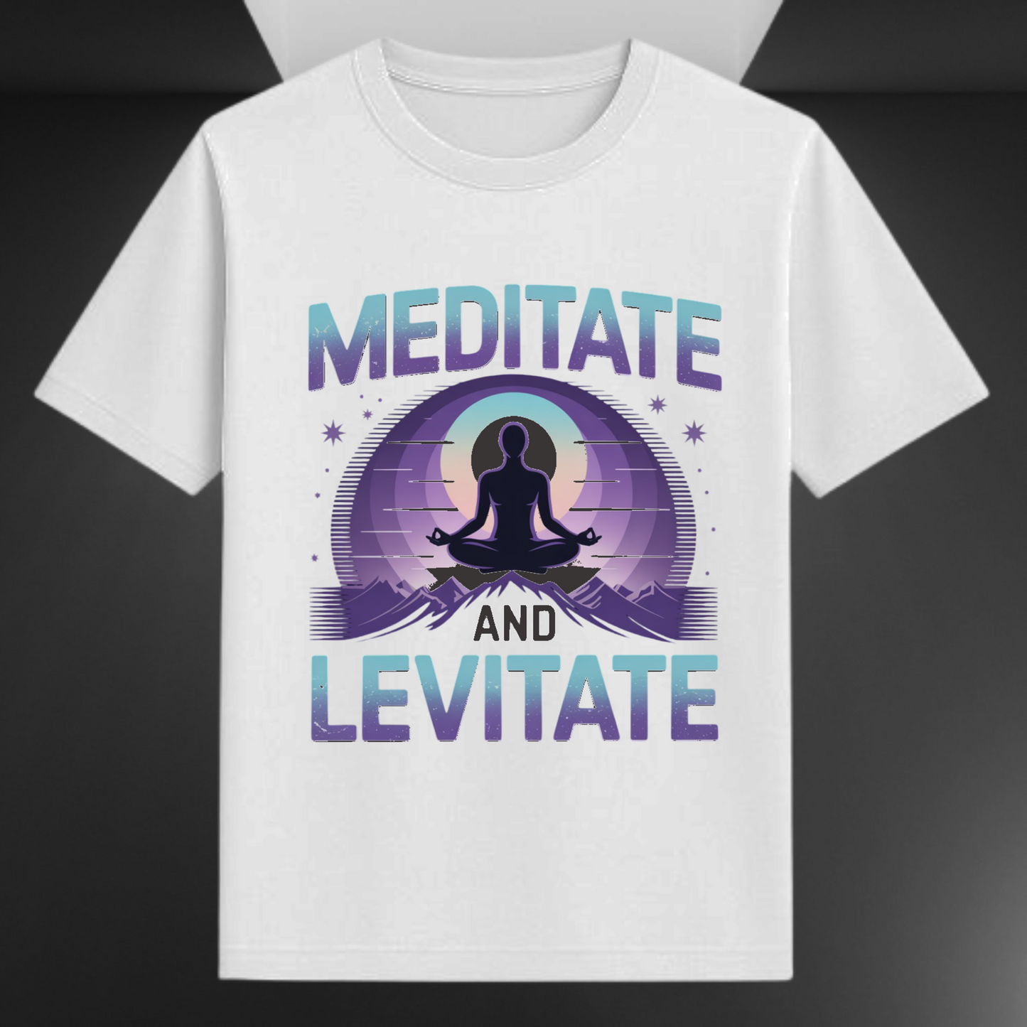 Meditate And Levitate Unisex Supima T-shirt