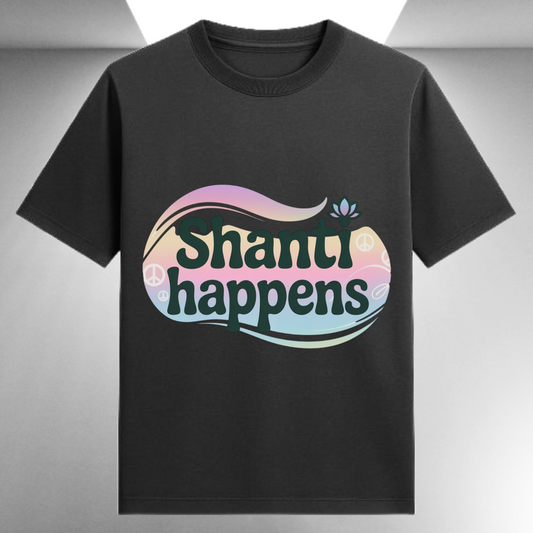 Shanti Happens Spiritual Unisex T-shirt