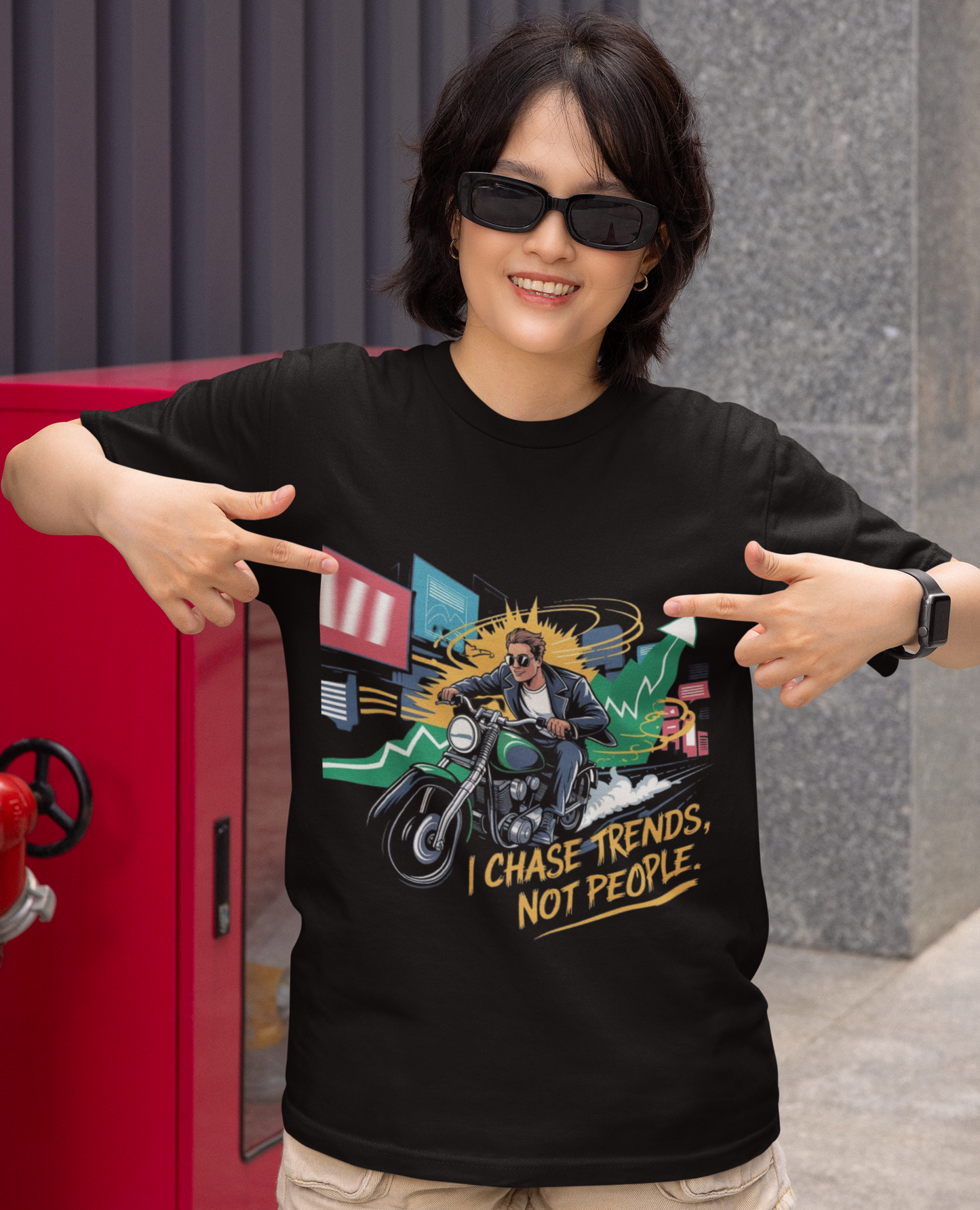 I Chase Trends Not People Unisex Supima T-shirt