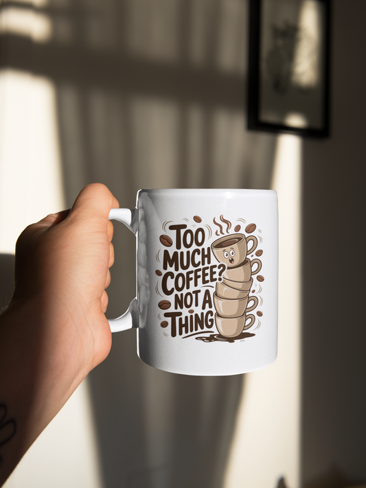 Too Much Coffee? Not A Thing Eco-Friendly Ceramic Mug - Whatwear
