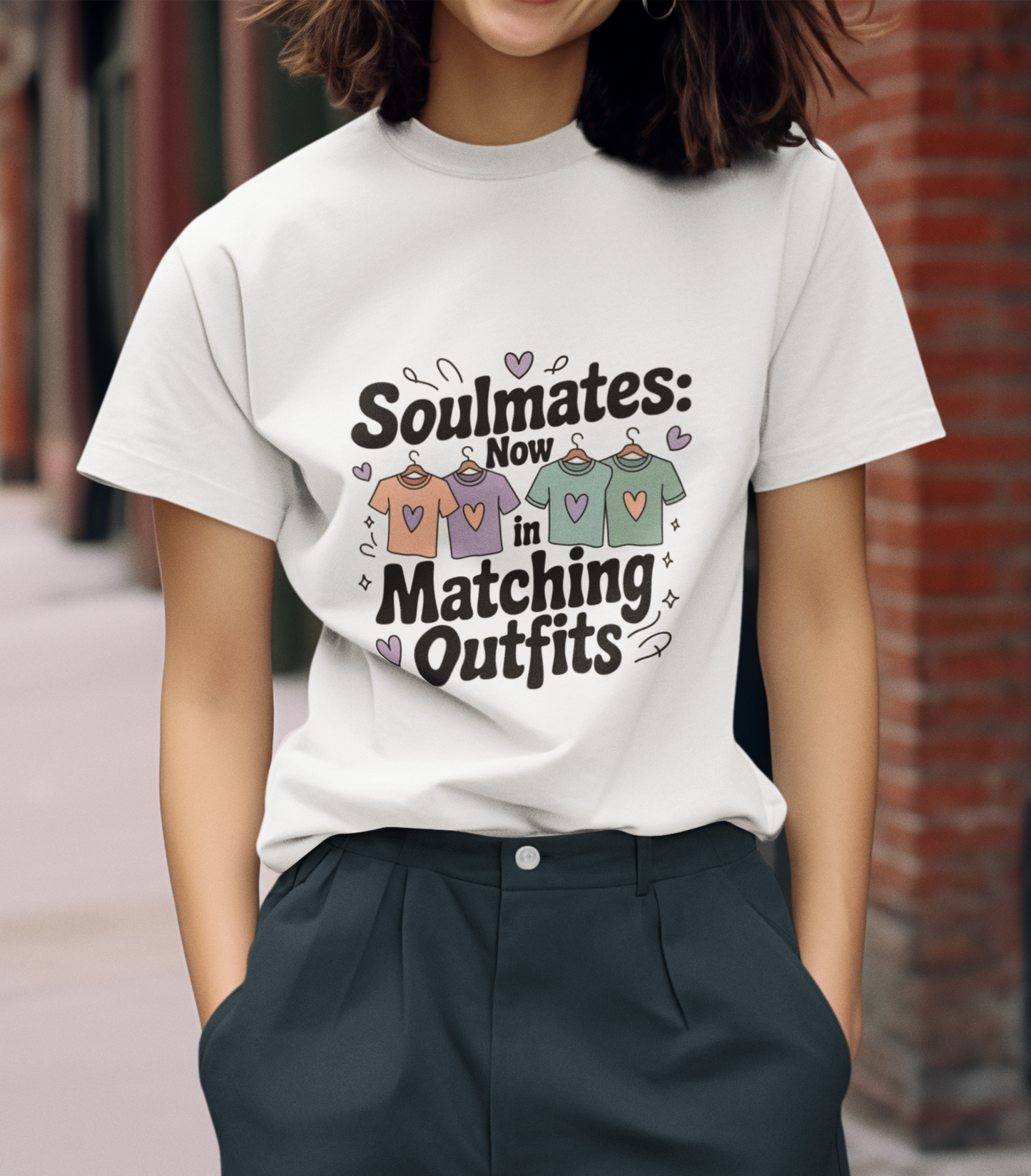 Soulmates Now In Matching Outfits Unisex Supima T-shirt