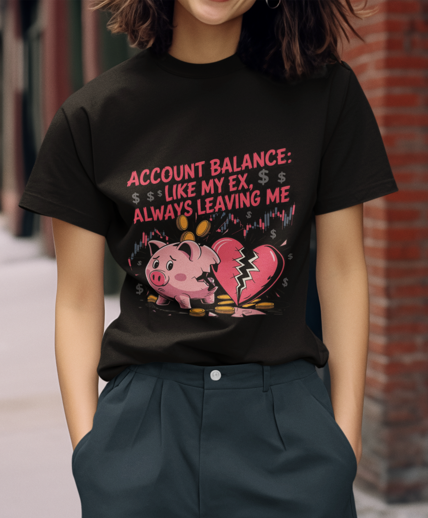 Account Balance Like My Ex Always Leaving me Unisex Supima T-shirt